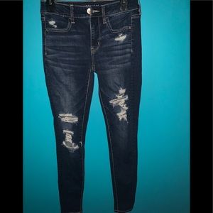 AE distressed jegging size 4 long